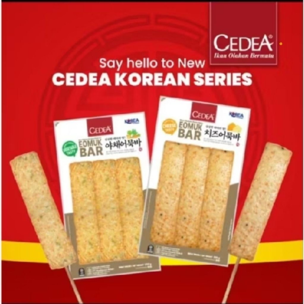 CEDEA Eomuk Bar (Korea Fish Cake) 200g - Olahan Ikan Seafood Frozen Food Makanan Beku Steamboat Shab