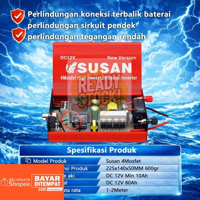 inverter 6mosfet 99900W ultrasonik High Power Safe Inverter DC12V Bisa cod - Susan M4