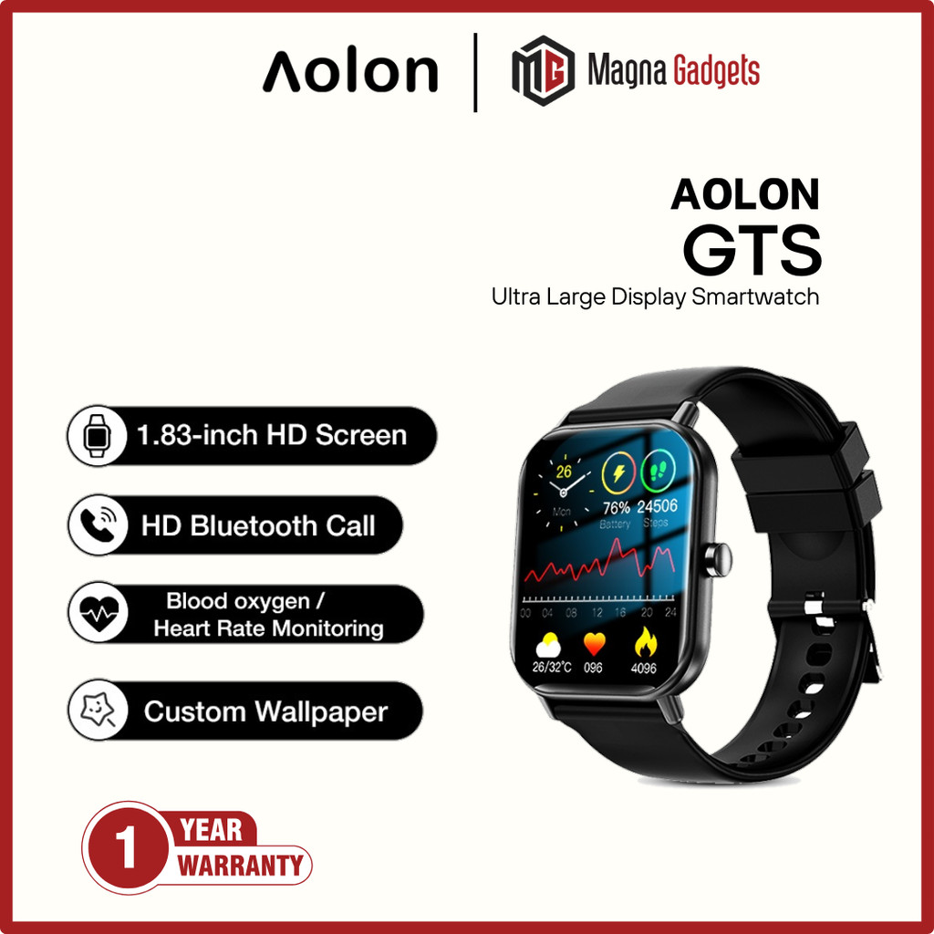 Aolon x Huafit GTS Jam Smartwatch 1.83-inch touch screen | IP67 | Ultra-long battery life | Bluetoot