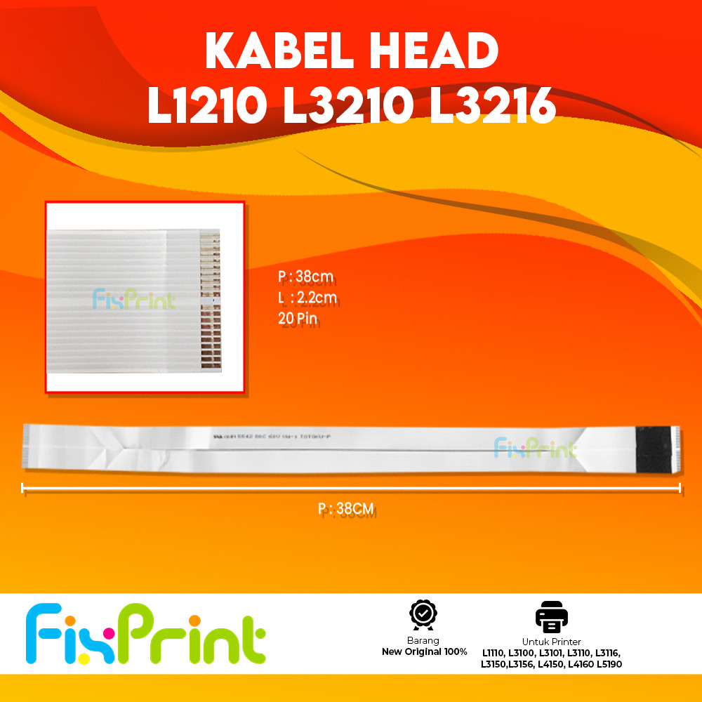 Kabel Sensor Head Epson L1110 L3110 L3150 L4150 L4160, Fleksibel Sensor Kabel L3110 L3210 L5290