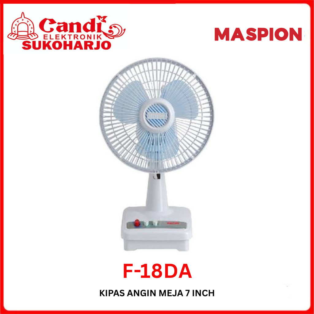 MASPION Desk Fan 7 inch F-18DA | Kipas angin meja F18DA