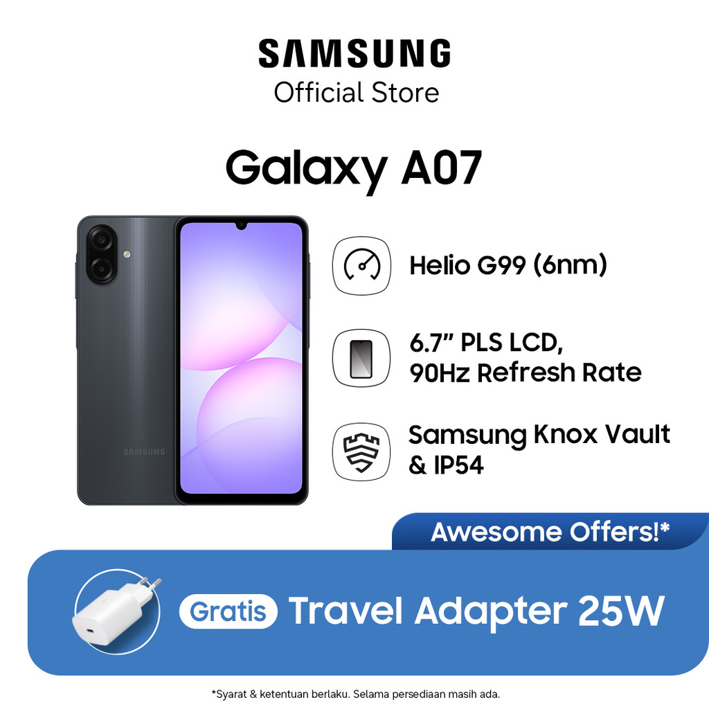 Samsung Galaxy A07 4/128GB - Black