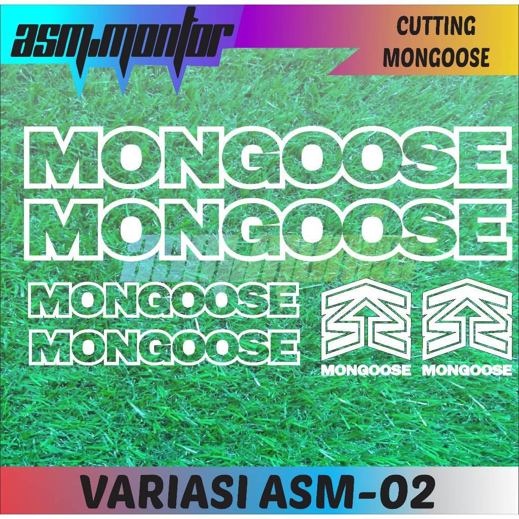 CUTTING STICKER SEPEDA MONGOOSE