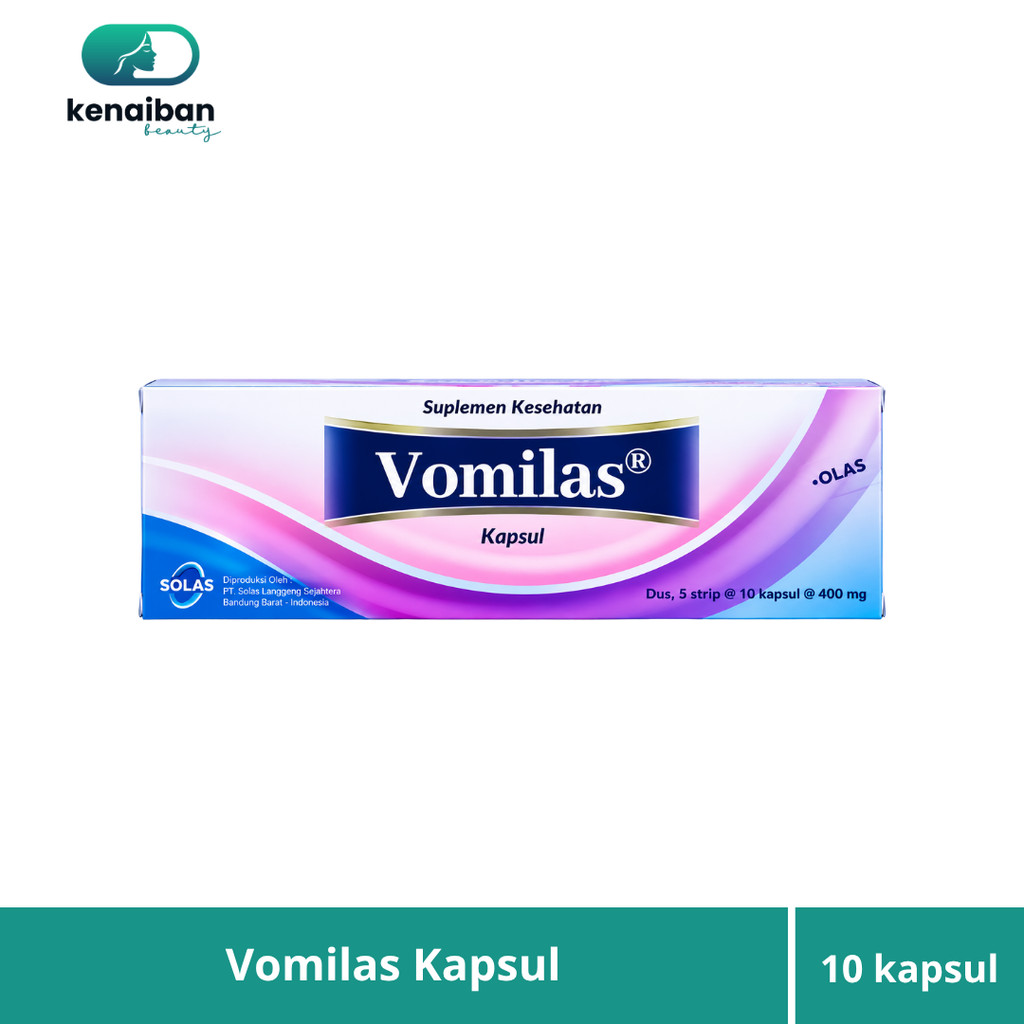 Vomilas Asam Folat 400 Strip 10 Kapsul / Membantu Mengurangi Rasa Mual Ibu Hamil