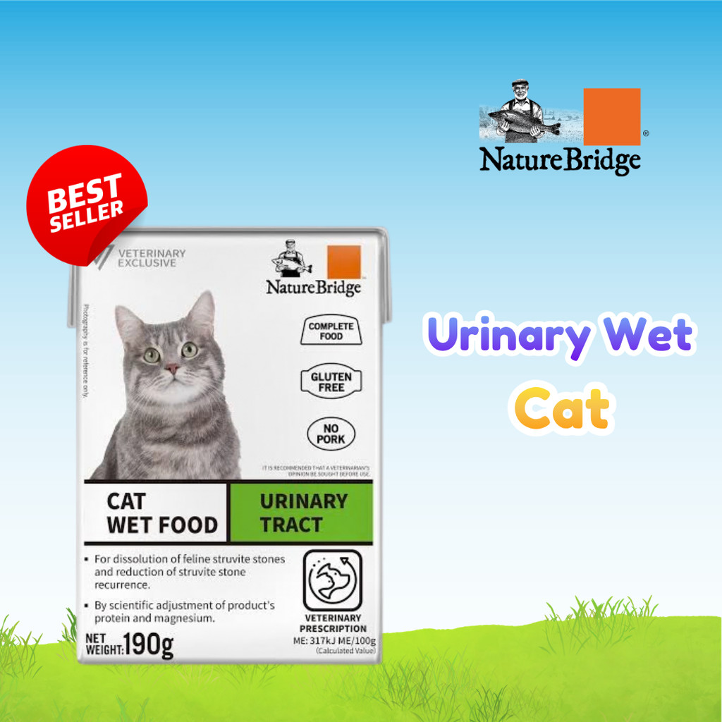 NATURE BRIDGE WET URINARY CAT 190GR - NB URINARY CAT - NB WET URINARY CAT - NB CAT URINARY BASAH