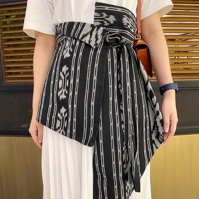 Lausboutique-Obi Tenun Anna-Hanya Obi-Hanya Obi - hitam