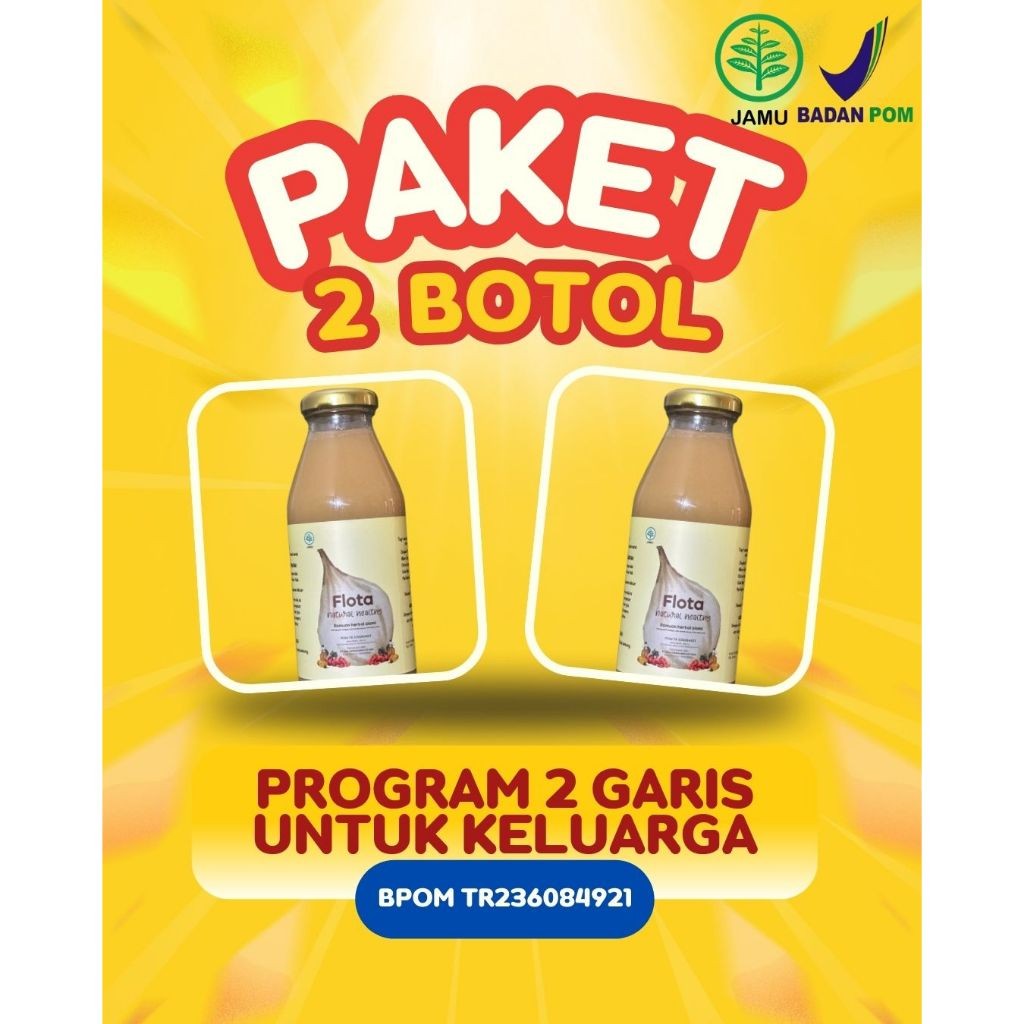 DrinkMate (Paket 2 Botol) Flota Natural Healthy Bawang Putih Tunggal