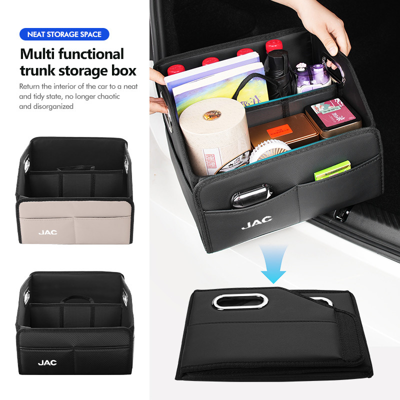 Car Trunk Storage Box Portable Foldable Multiuse Organizer For JAC Vapour Refine J3 J2 S5 A5 J5 J6 J