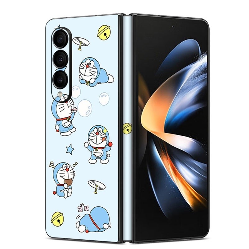[unomax Garskin] (COD) Skin Anti Jamur Cartoon Samsung Galaxy Z Fold 4 3 5 6 Decal Skin Anime Doraem