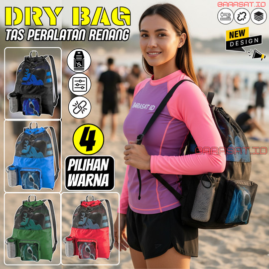 Tas Ransel Swimming Kantong Peralatan Untuk membawa Alat Lengkap Olahraga Berenang Menyelam Pantai P