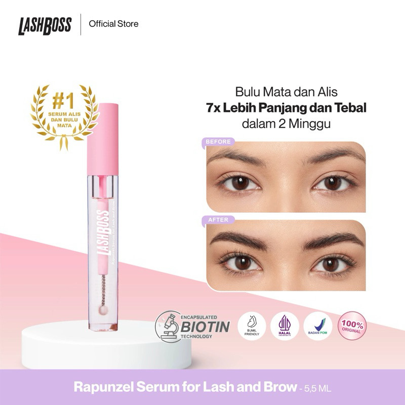 LashBoss Rapunzel Serum For Lash And Brow / Lash Boss Serum Bulu Mata