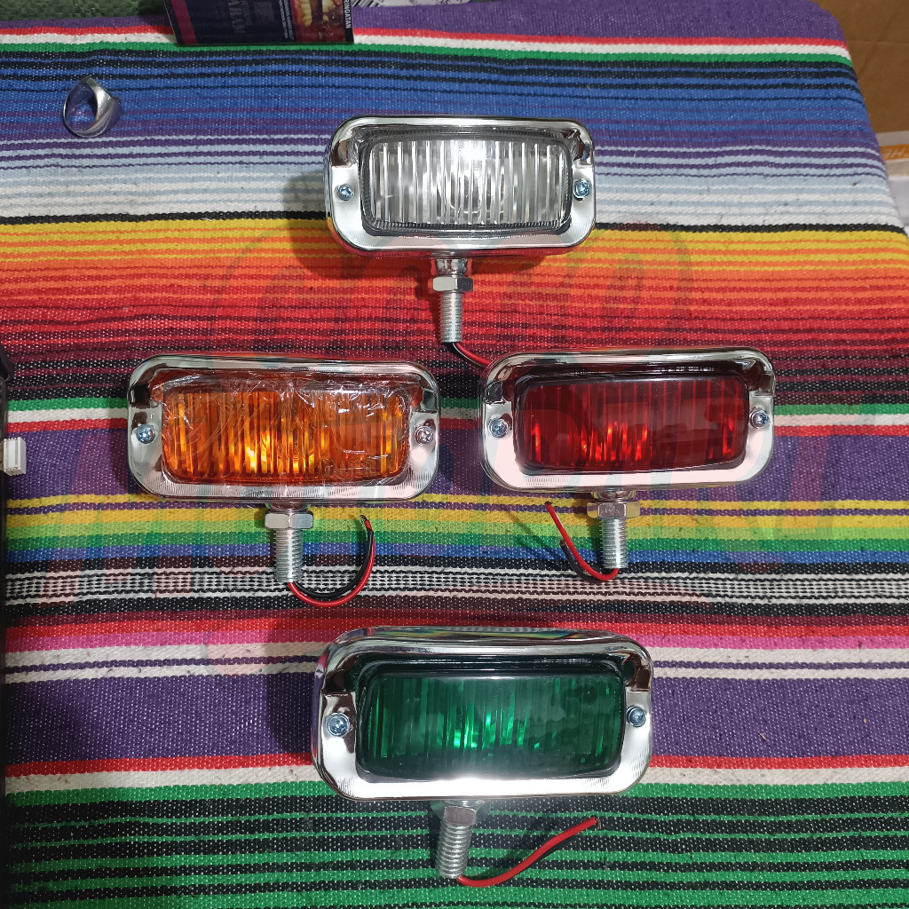Lampu kotak mini vintage Lampu Chopper Foglamp Vintage Foglamp Classic