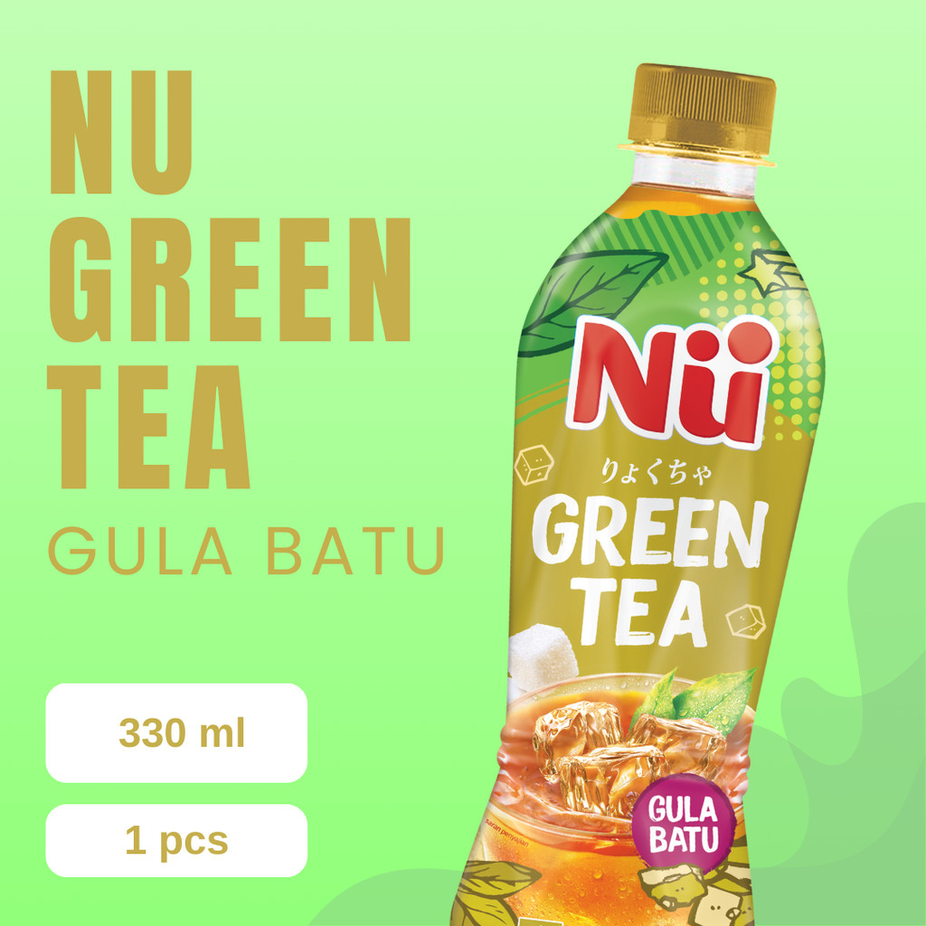 Nu Green Tea Gula Batu 330ML
