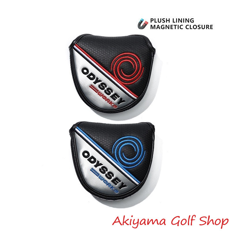 ODY Motif Leather Putter Mallet Head Covers Golf Club - Sarung Stick Club ODY-QSO203#BARANG SPOT#