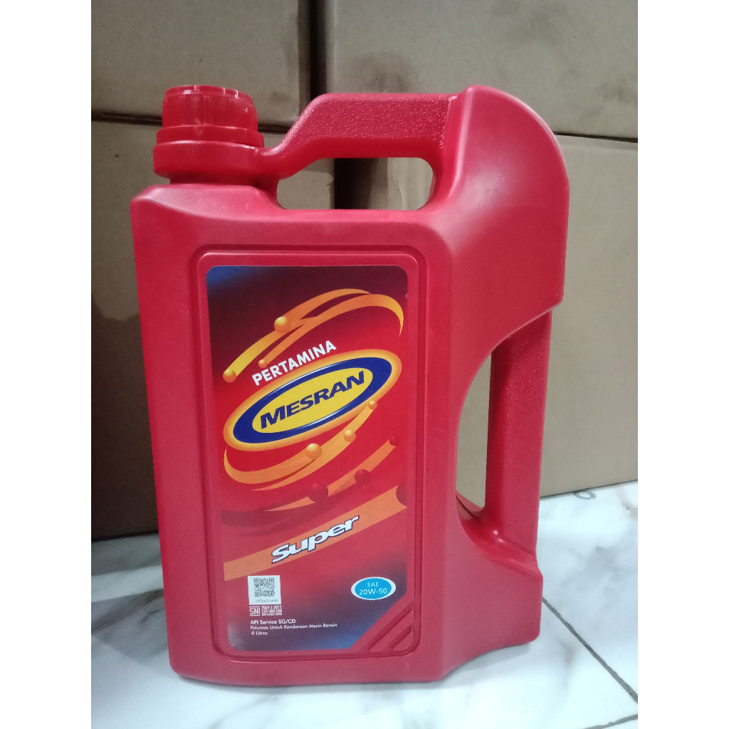 OTOMAX Oli Mesran Super 20W-50 4 Liter Pertamina Original
