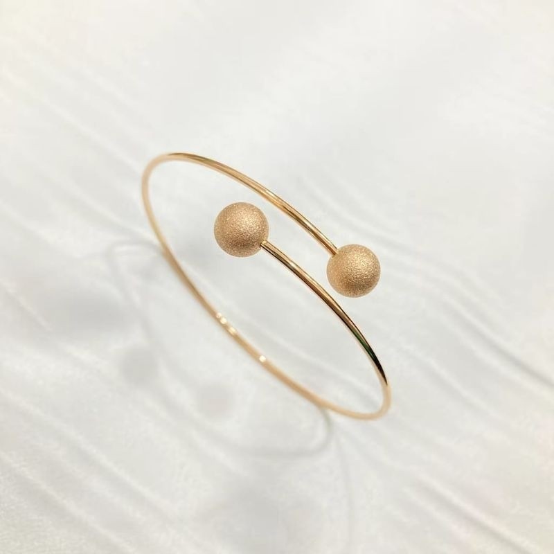 Promo Gelang bangle titanium pentol boba anti karat (GACC)