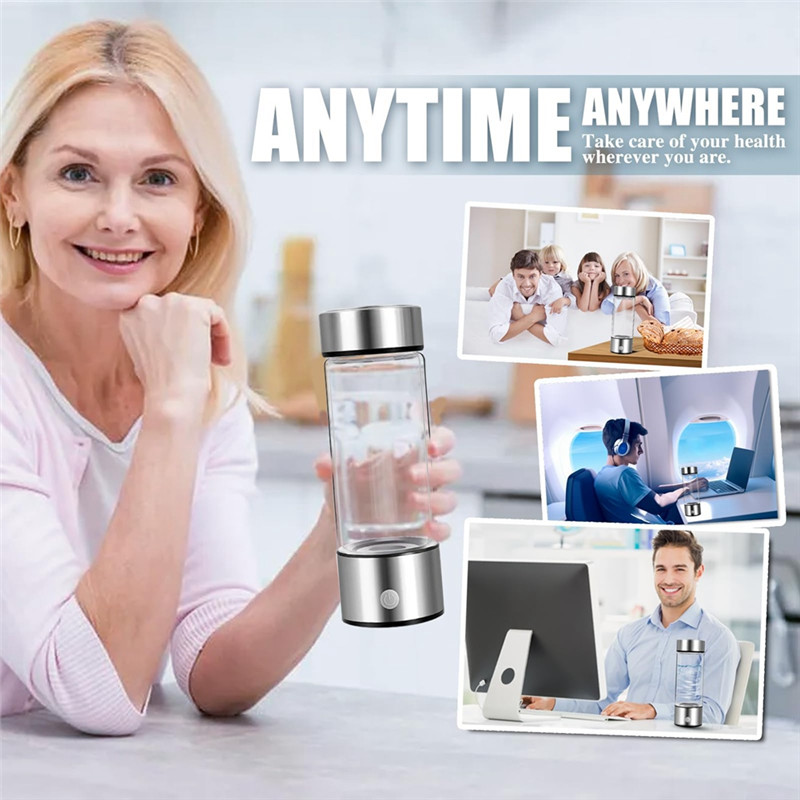 A84G-Hydrogen Water Bottle Generator Portable Hydrogen-Rich Water Cup Electrolytic Hydrogen Water Bo