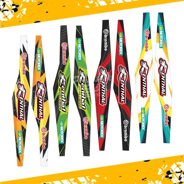 Stiker Sticker Decal Swing Arm KTM Lislas Trail Supermoto Universal Variasi Warna kiri kanan KLX CRF