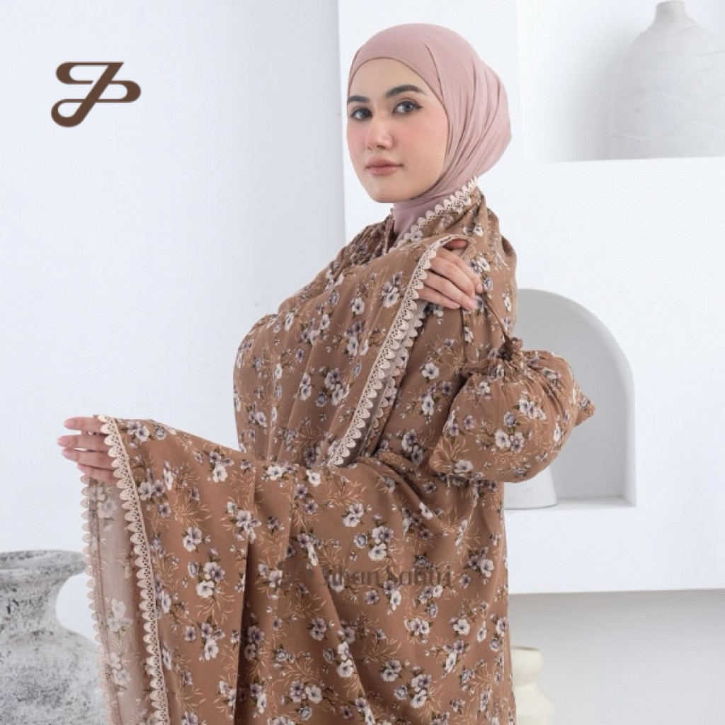COD JS - Mukena Dewasa 2in1 Rayon Viscose Premium Jasmine Series Mukena Motif Mukena Rayon Dewasa Mu