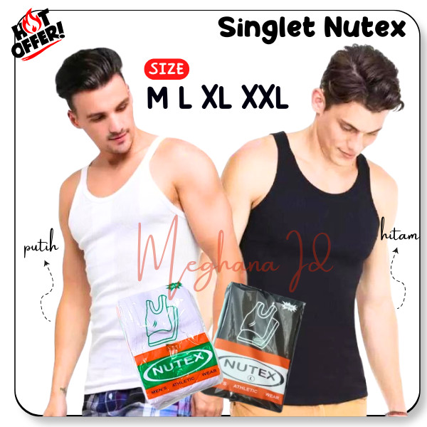 Kaos Singlet Pria Murah NUTEX, Kaos Singlet Pria Hitam ,Kaos Kutang Pria Murah ,Kaos Kutang Pria ,Ka