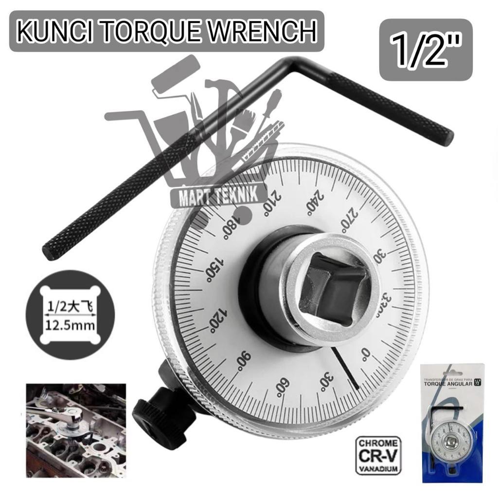 Kunci Torsi Torque Wrench 1/2 Inch Untuk Ban Kendaraan Kunci Pas Alat Ukur Sudut Torsi Meter