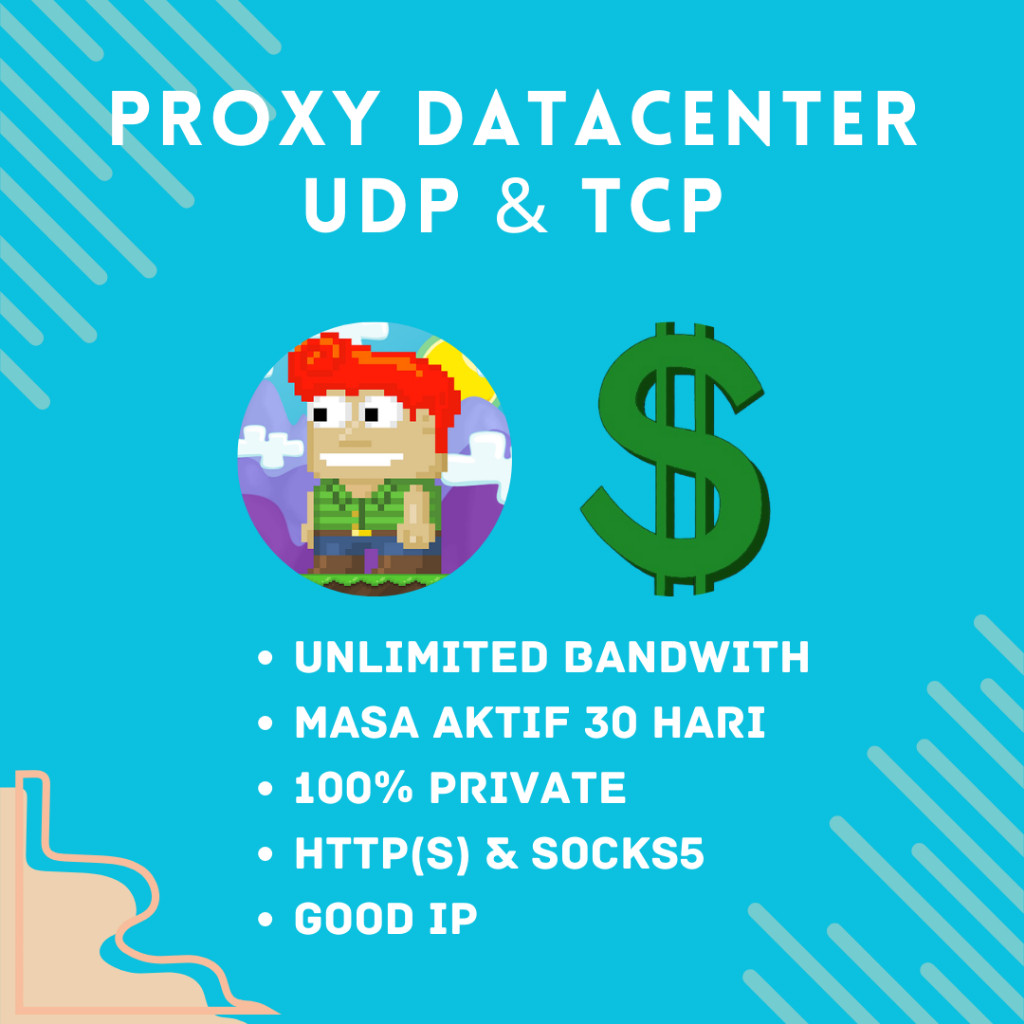 PROXY DATACENTER GOOD IP HTTPS & SOCKS5 SUPPORT UDP & TCP