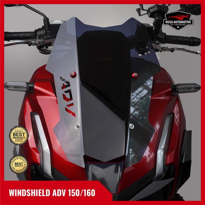 WINDSHIELD HONDA ADV 150-160 VISOR ADV 150-160 MODEL SPIDER - Hitam Doff