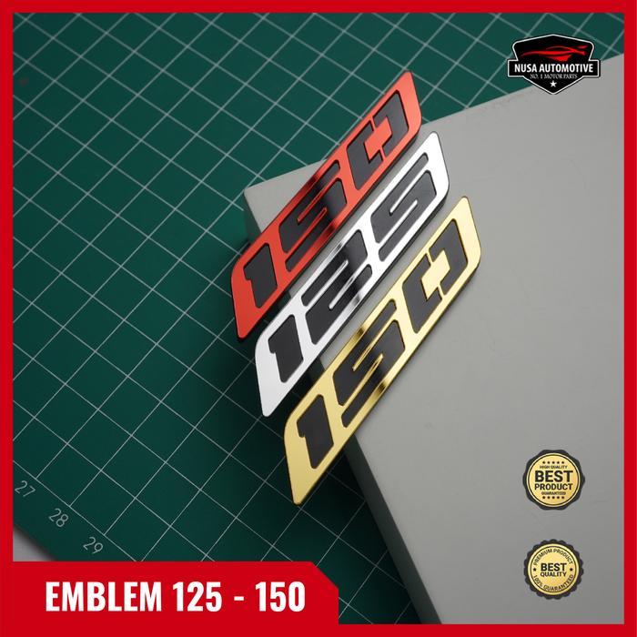 EMBLEM 125 150 VARIO PCX ADV LOGO STICKER TIMBUL 125 150 EMBLEM CC - Gold, 125