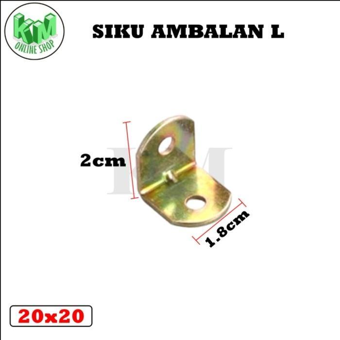 Siku Rak Verseng / Plat Siku L Besi 2 cm - 10 cm (Penyangga Kayu)