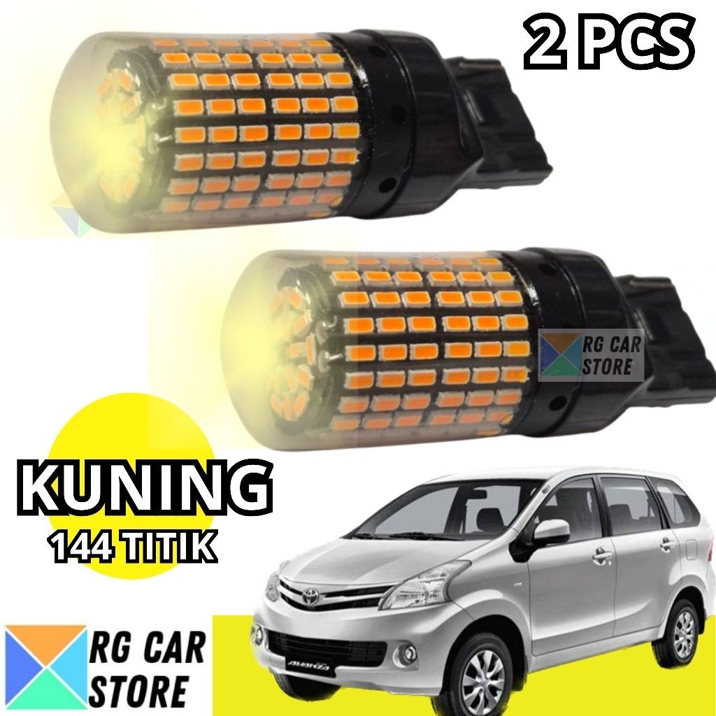 Lampu LED Sein Dajjal Avanza 2012-2014 Super Kuning 144 Titik Original Lucid
