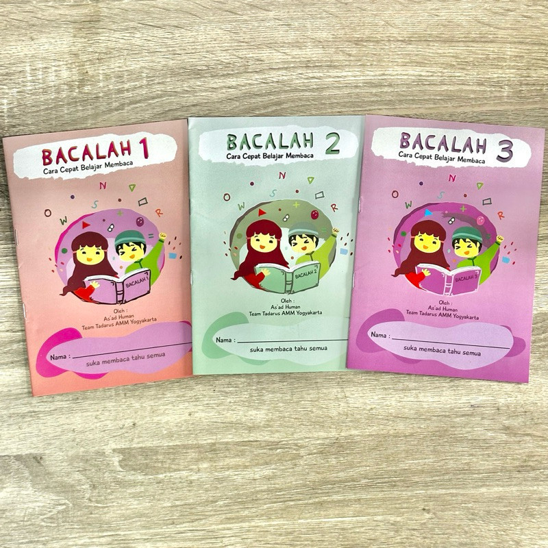 PAKET 3 BUKU  BACALAH Jilid 1-2-3