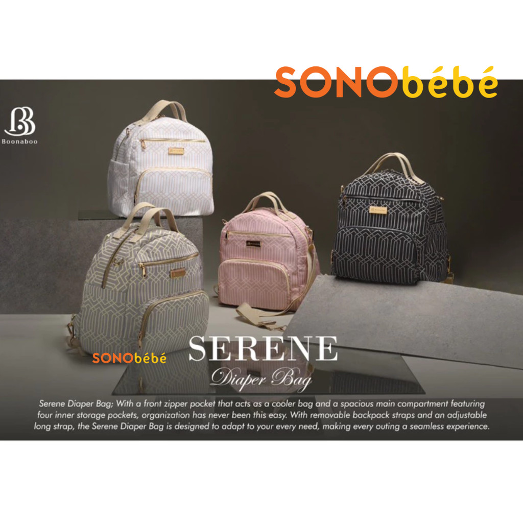 Boonaboo Serene Diaper Bag | Tas Bayi Multifungsi | Diaper Bag