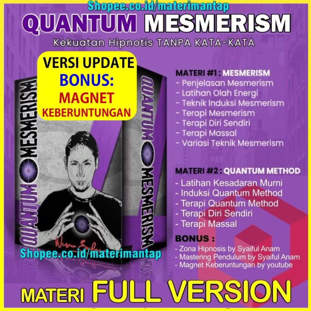 Ecourse Hipnotis Tanpa Kata Mesmerism Quantum Method Full Materi