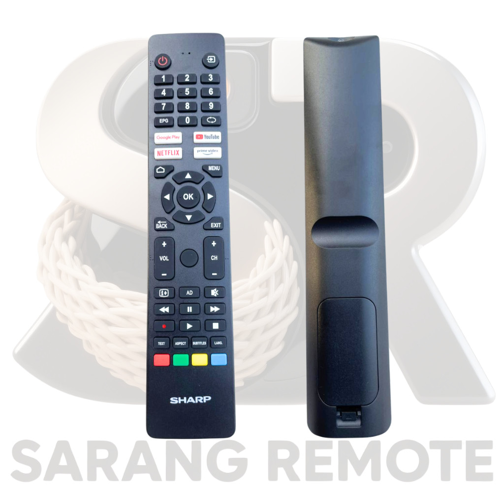 SHARP Remot Remote Android TV Sharp Smart TV 4T-C50EK2K SARANG REMOTE