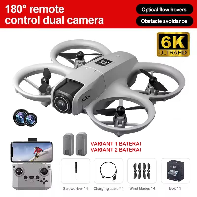 Drone GT3 / i1 PRO FPV Camera 180° HD Sensor Anti Nabrak Drone Toys Hobby Mainan Kado