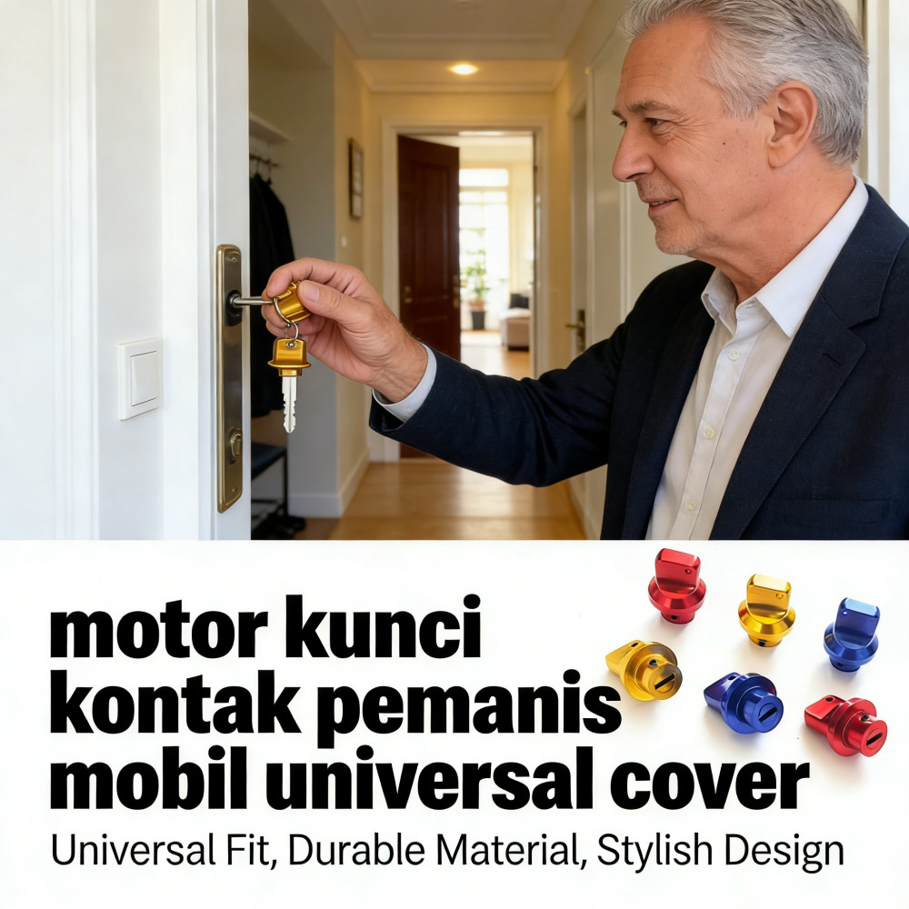 pemanis mobil motor kunci kontak kunci cover kontak universal