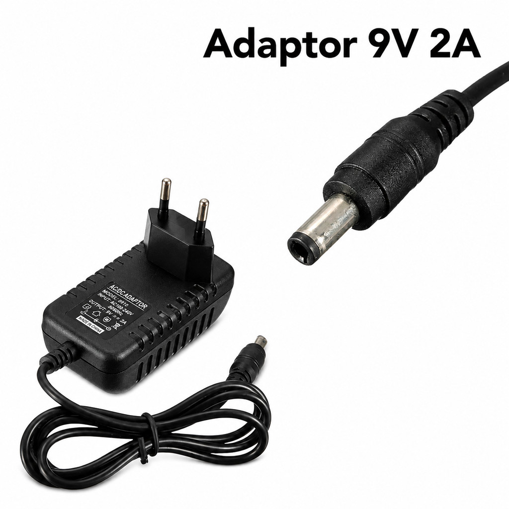 Adaptor 9V 2A Power Supply DC 9 Volt 2 Ampere - Adaptor Router Modem Efek Gitar Arduino