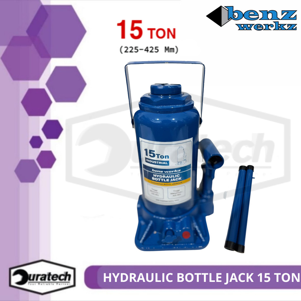 Benz Werkz Dongkrak Botol Ban Mobil Kapasitas 15 Ton - Universal Bottle Hydraulic Jack Dongkrak Mobi