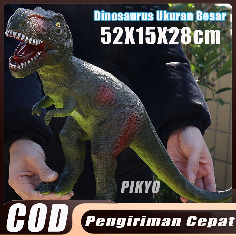 TOFA.ID PIKYO Dinosaurus Karet Besar Jumbo Dinosaurus Mainan Besar /Model Dinosaurus Mainan Anak Din