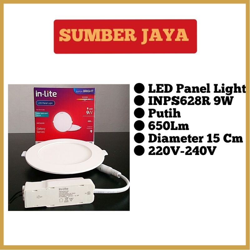 Lampu LED Panel Light In-lite INPS628R 9 watt