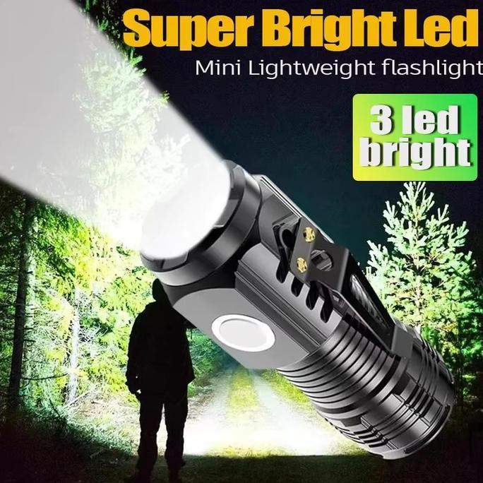 SAENKON SJT Senter Mini Senter LED Senter Super Terang Jarak Jauh