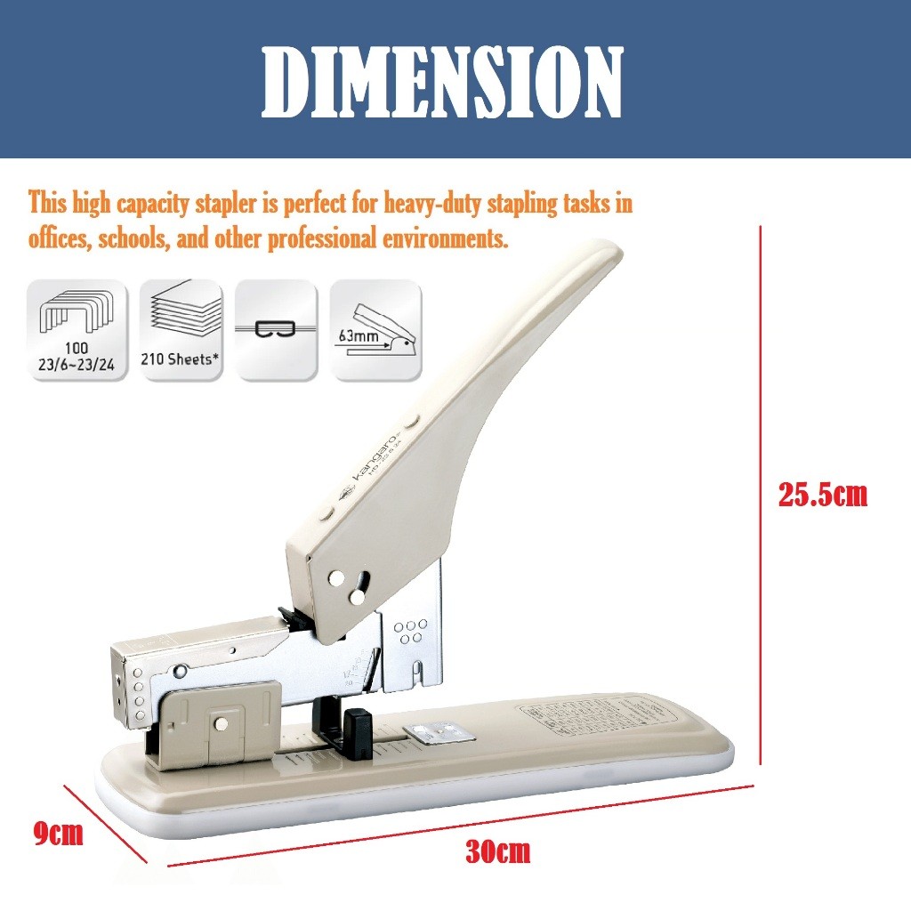 ADA Stapler Jilid HD-23S24 / Alat Staples Jilid 23S24 / Hekter Jilid Besar / Heavy Duty Stapler HD 2