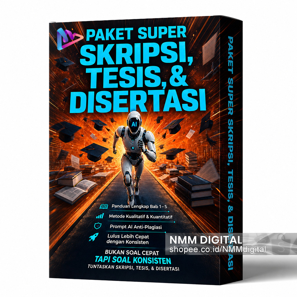 AI Skripsi Mega Pack AI Prompt: Skripsi, Tesis, Disertasi, Tugas Kuliah (Kualitatif & Kuantitatif)