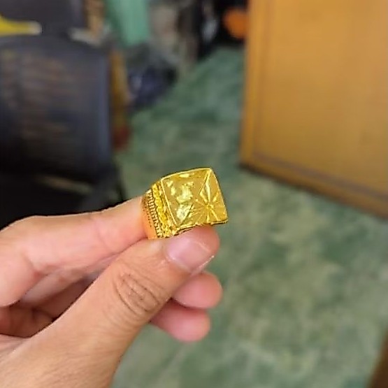 cincin pria - emas 24k(LM)- emas 99,99- 10gr