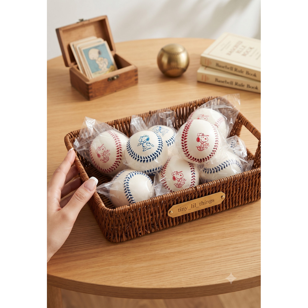 Gantungan Kunci Squishy Keychain Snoopy BASEBALL Bread Squishy Soft and Slow
