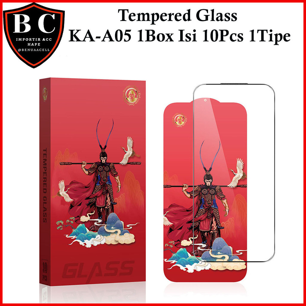1BOX ISI 10PCS KA-A05 TEMPERED GLASS MONKEY KING FOR NOKIA 5.3 NOKIA C31 C21 C21 PLUS C20 C20 PLUS N
