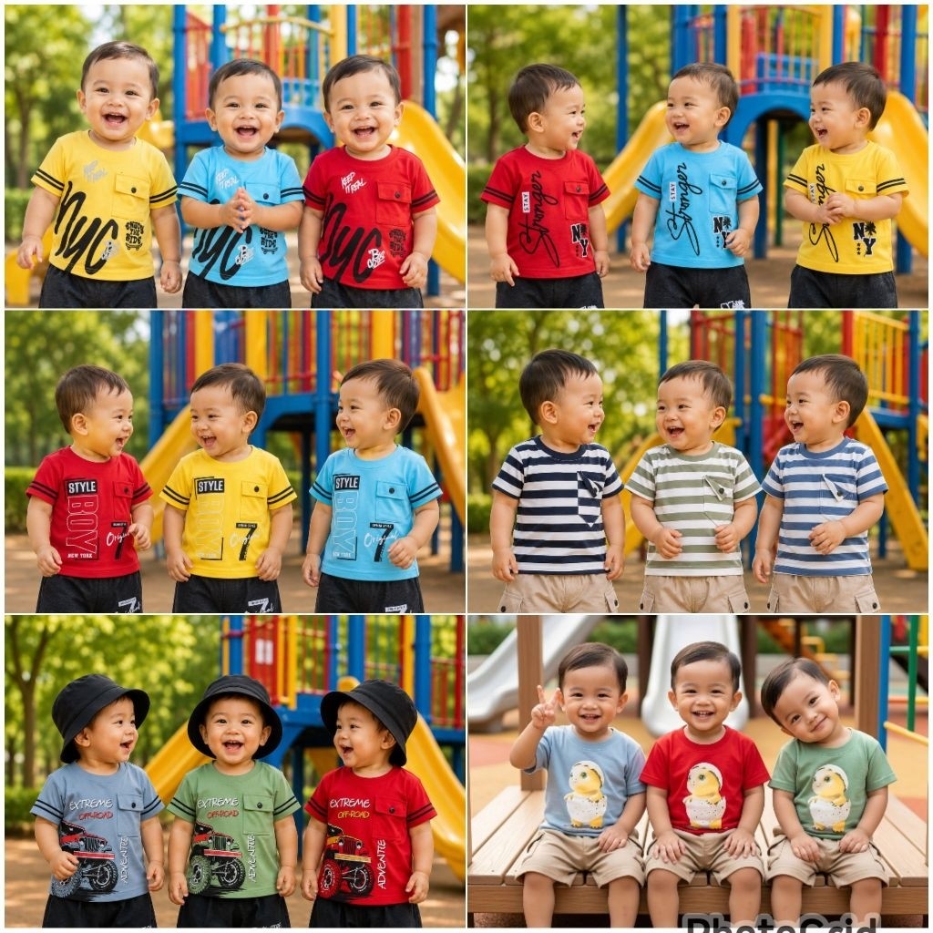 HORANSHOP [PHINTSGROSIR 22.000x3PC] JVC - SET KAOS WARNA 3-12M (BANYAK MOTIF)