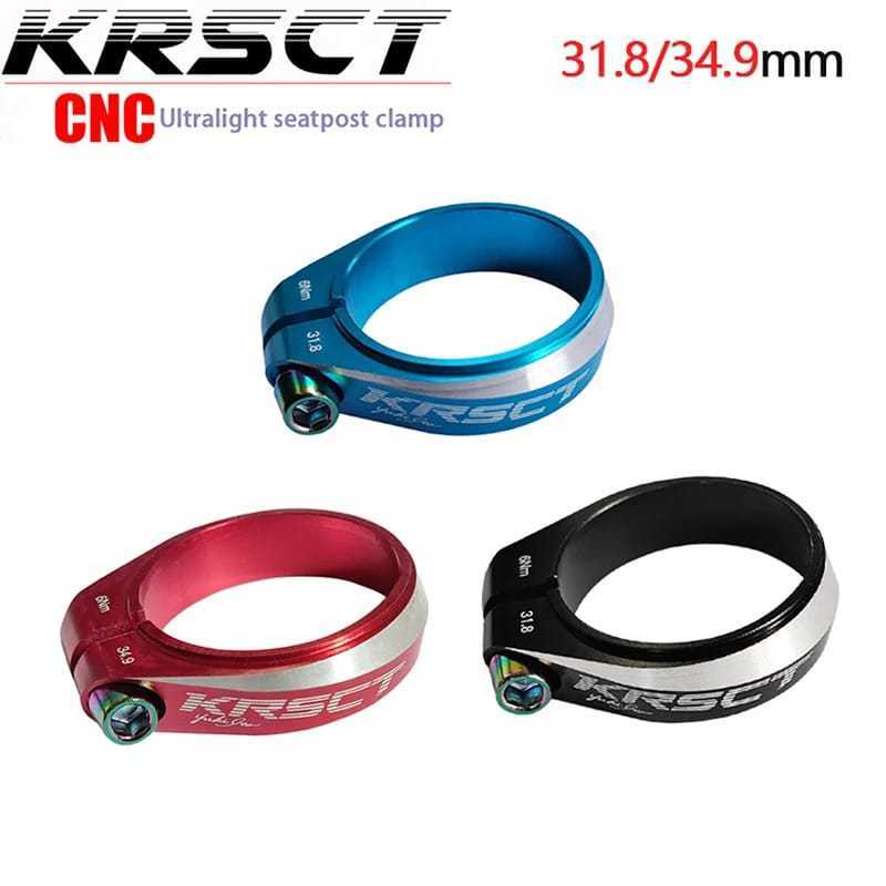 Foto Krsec Ultralight Seat Clamp Seatclamp Seatpost klem 34.9 31.8 bisa untuk 27.2 30.9 atau 31.6 mm non Qr