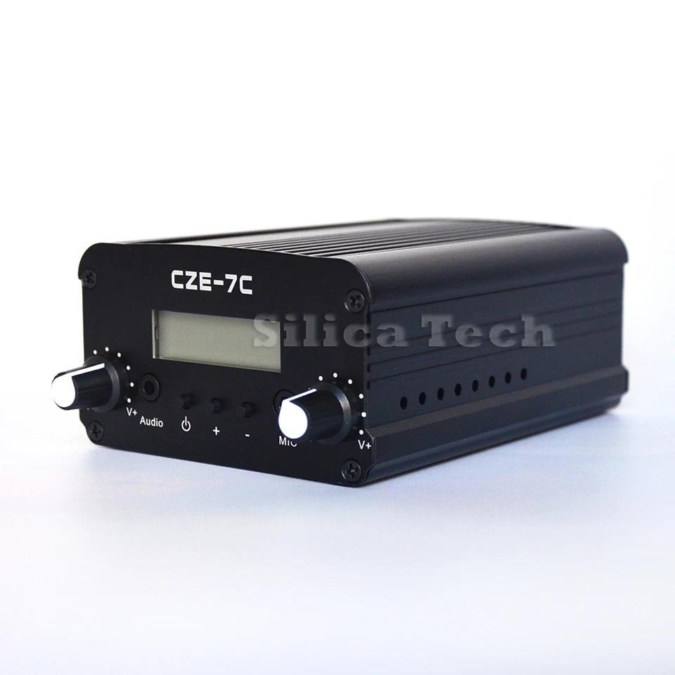 CZE7C 7W stereo PLL FM transmitter broadcast rao station +PS Ant kit