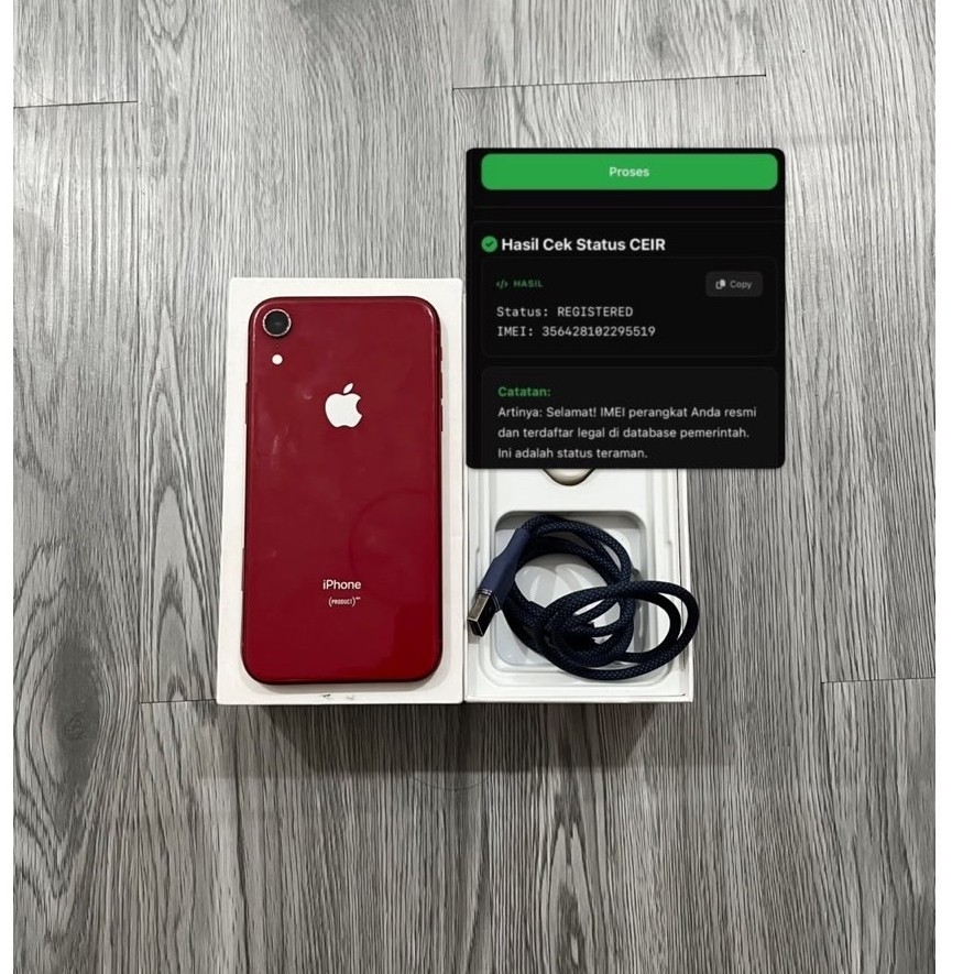 iphone xr 64gb  imei regist